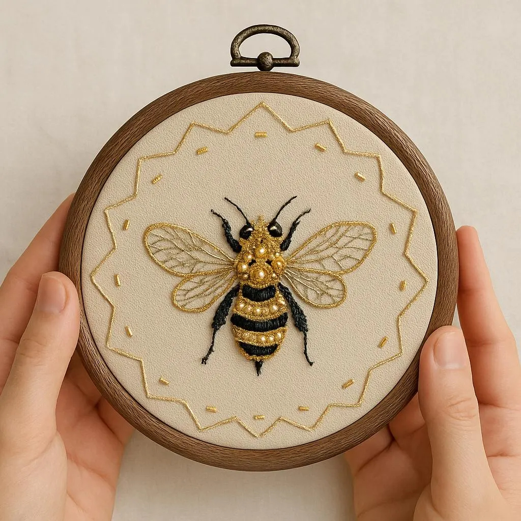 Bee Embroidery Bead Set