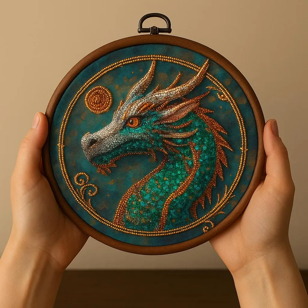 Fantasy Dragon DIY Bead Embroidery Kit